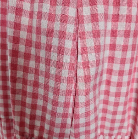 Pink Romantic Gingham Maxi Dress - Picture 8 of 16